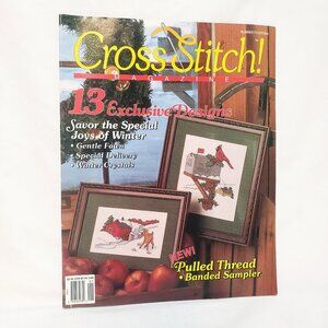 Cross Stitch Magazine Patterns 13 Designs 1993 Winter Crystals Birds Sampler